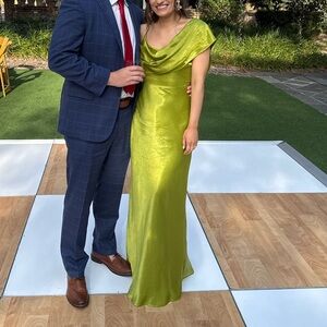 House of Harlow 1960 Lime Green Maxi Dress